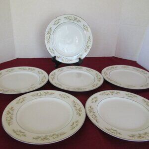 International Silver Springtime 326 set of 6 salad dessert plates